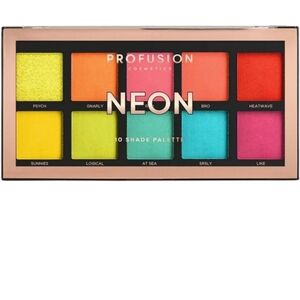 2 x Profusion Cosmetics 10 Shade Eyeshadow Palette- Neon